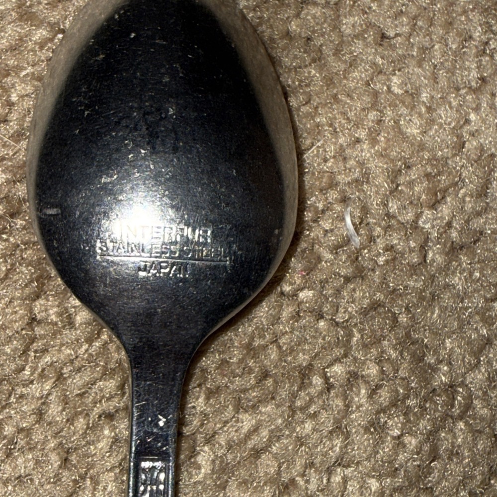 Interpur Florenz Stainless Steel Teaspoon Petal Vintage - Picture 5 of 5